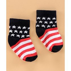 Cute Walk by Babyhug Ankle Length Antibacterial Cotton Socks Pack Of 3 - Multicolour