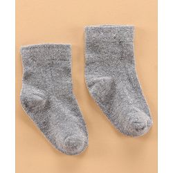 Cute Walk by Babyhug Ankle Length Antibacterial Cotton Socks Pack Of 3 - Multicolour