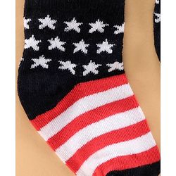 Cute Walk by Babyhug Ankle Length Antibacterial Cotton Socks Pack Of 3 - Multicolour