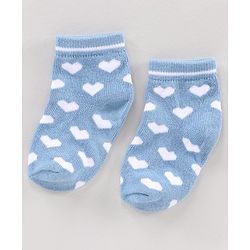 Cutewalk By Babyhug Anti Bacterial Ankle Length Socks Multi Design Pack Of 3 - Multicolour