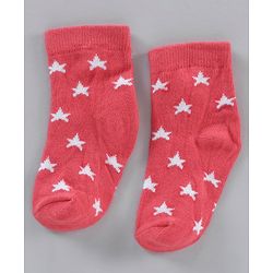 Cute Walk by Babyhug Cotton Knit Ankle Length Antibacterial Socks Multi Design Pack Of 3 - Multicolour