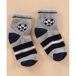 Cute Walk by Babyhug Cotton Knit Regular Length Antibacterial Socks Sports Design Pack of 7 - Multicolour