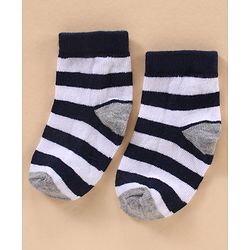 Cute Walk by Babyhug Cotton Knit Regular Length Antibacterial Socks Sports Design Pack of 7 - Multicolour