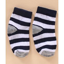 Cute Walk by Babyhug Cotton Knit Regular Length Antibacterial Socks Sports Design Pack of 7 - Multicolour