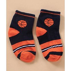 Cute Walk by Babyhug Cotton Knit Regular Length Antibacterial Socks Sports Design Pack of 7 - Multicolour
