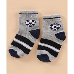 Cute Walk by Babyhug Cotton Knit Regular Length Antibacterial Socks Sports Design Pack of 7 - Multicolour