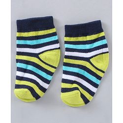 Cute Walk by Babyhug Ankle Length Anti-Bacterial Socks Multi Pattern Pack Of 5 - Multicolour
