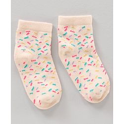 Cute Walk by Babyhug Anti Bacterial Ankle Length Socks Watermelon Print Set Of 7 - Multicolor