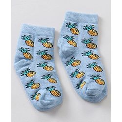 Cute Walk by Babyhug Anti Bacterial Ankle Length Socks Watermelon Print Set Of 7 - Multicolor