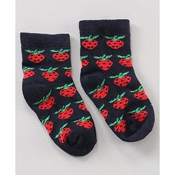Cute Walk by Babyhug Anti Bacterial Ankle Length Socks Watermelon Print Set Of 7 - Multicolor