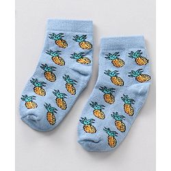 Cute Walk by Babyhug Anti Bacterial Ankle Length Socks Watermelon Print Set Of 7 - Multicolor