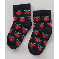 Cute Walk by Babyhug Anti Bacterial Ankle Length Socks Watermelon Print Set Of 7 - Multicolor