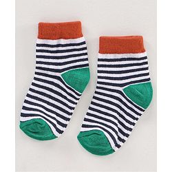 Cute Walk by Babyhug Ankle Length Antibacterial Socks Multi Design Pack Of 5 - Multicolor