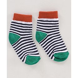 Cute Walk by Babyhug Ankle Length Antibacterial Socks Multi Design Pack Of 5 - Multicolor