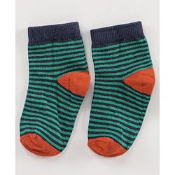 Cute Walk by Babyhug Ankle Length Antibacterial Socks Multi Design Pack Of 5 - Multicolor
