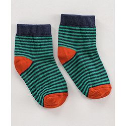 Cute Walk by Babyhug Ankle Length Antibacterial Socks Multi Design Pack Of 5 - Multicolor
