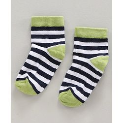 Cute Walk by Babyhug Ankle Length Antibacterial Socks Multi Design Pack Of 5 - Multicolor