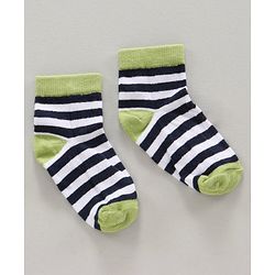 Cute Walk by Babyhug Ankle Length Antibacterial Socks Multi Design Pack Of 5 - Multicolor