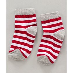 Cute Walk by Babyhug Ankle Length Antibacterial Socks Multi Design Pack Of 5 - Multicolor