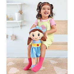 Babyhug Premium Elle Candy Doll | Cuddle and Huggable Soft Toy with Removable and  Washable Dress | Plush Toy Safe and Fun Gift for Kids | BIS Certified | Spark Imaginative Play | Blue-Height 45 cm