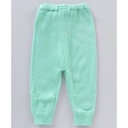 Babyhug Full Sleeves Striped Sweater Set - Green