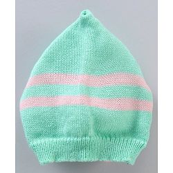 Babyhug Full Sleeves Striped Sweater Set - Green