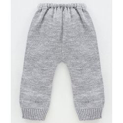 Babyhug Full Sleeves Sweater Set Fair Isle Design- Grey