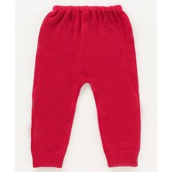 Babyhug Full Sleeves Sweater Set Fair Isle Design- Red