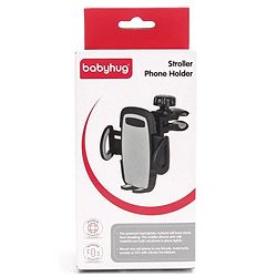 Babyhug Stroller Phone Holder - Black| Easy to Install| 360-Degree Rotatable