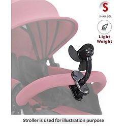 Babyhug Stroller Fan With Foam Blades - Black