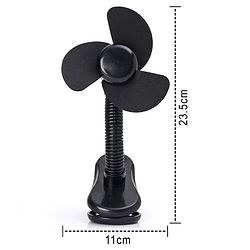 Babyhug Stroller Fan With Foam Blades - Black