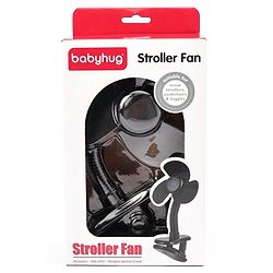 Babyhug Stroller Fan With Foam Blades - Black