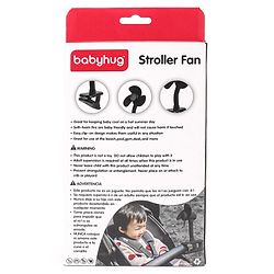 Babyhug Stroller Fan With Foam Blades - Black