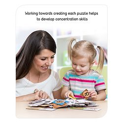 Babyhug 60 Pcs Colorful Match & Learn Capital and Small Alphabet Puzzle| 30 Puzzle Combination Montessori Learning and Educational Puzzle for 2-4 Years Kids| Pre-School and Early Learning Gifting Toy| BIS Certified