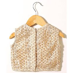 Babyhug Sleeveless Choli & Flared Lehenga Set With Dupatta - Red