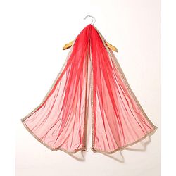 Babyhug Sleeveless Choli & Flared Lehenga Set With Dupatta - Red