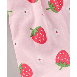 Babyhug 100% Cotton Short Cap Sleeves Rompers Stripe & Strawberry Print Pack Of 2 - Multicolor