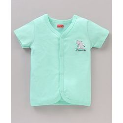 Babyhug 100%Cotton Half Sleeves Vests Pack of 3 - Multicolour