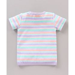Babyhug 100%Cotton Half Sleeves Vests Pack of 3 - Multicolour