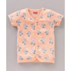 Babyhug 100%Cotton Half Sleeves Vests Pack of 3 - Multicolour