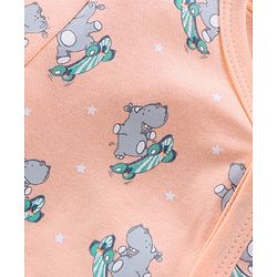 Babyhug 100%Cotton Half Sleeves Vests Pack of 3 - Multicolour