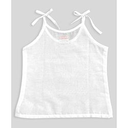 Babyhug 100% Cotton Sleeveless Jhabla Solid Pack of 5 - White