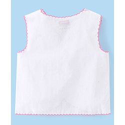 Babyhug Sleeveless 100% Cotton Jhablas Pack Of 5 - White