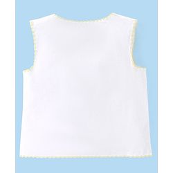 Babyhug Sleeveless 100% Cotton Jhablas Pack Of 5 - White