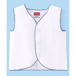 Babyhug Sleeveless 100% Cotton Jhablas Pack Of 5 - White