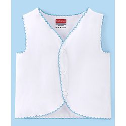 Babyhug Sleeveless 100% Cotton Jhablas Pack Of 5 - White