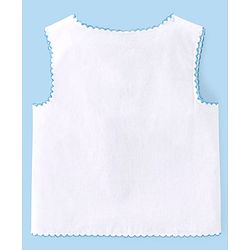 Babyhug Sleeveless 100% Cotton Jhablas Pack Of 5 - White