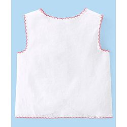 Babyhug Sleeveless 100% Cotton Jhablas Pack Of 5 - White