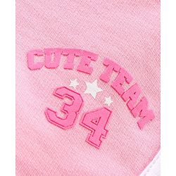 Babyhug Shorts Text Applique - Pink
