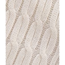 Babyhug Full Sleeves Cable Knit Sweater - White